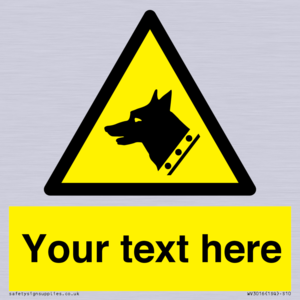 Custom Warning: Guard dog